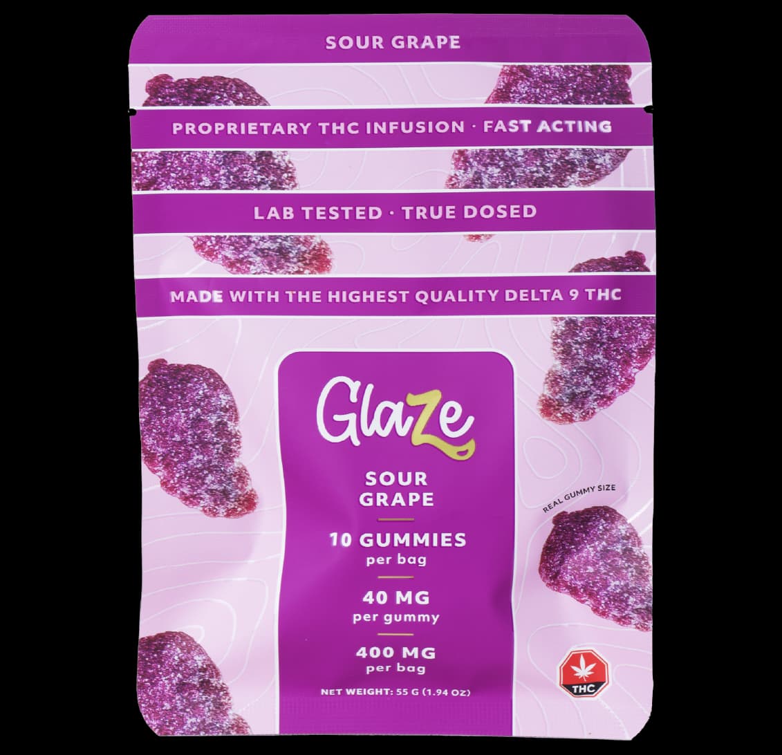 400mg THC Gummies Grapes Box 2