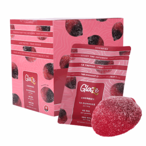 Cherries Box by Glaze - 1 Box, 10 Bags, 400mg Each