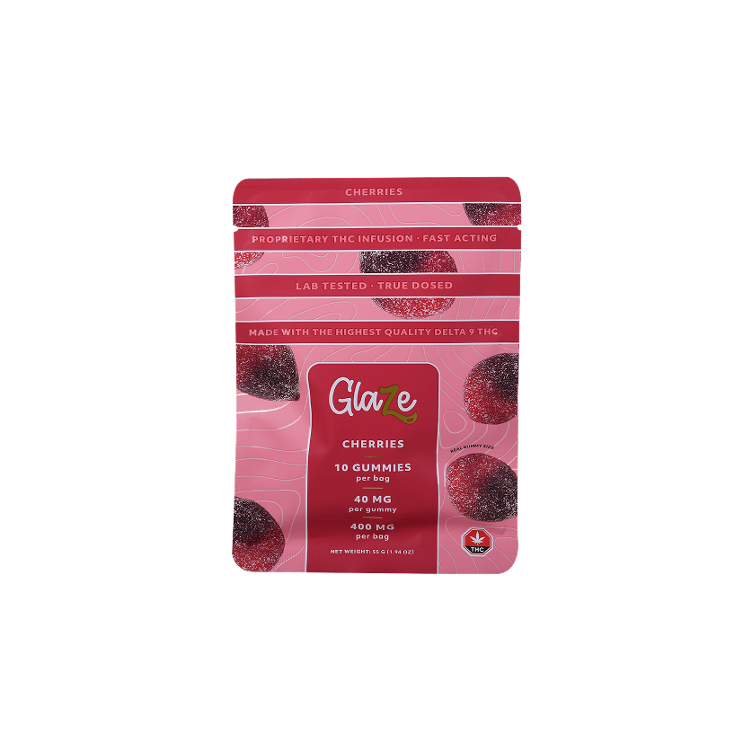 Cherries Box by Glaze - 1 Box, 10 Bags, 400mg Each - Image 4