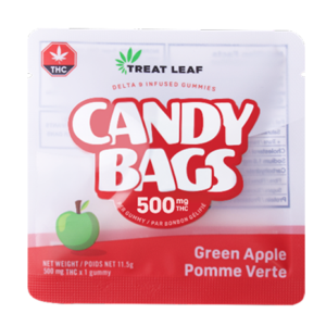 Treat Leaf THC gummy 500mg candy bag edible