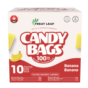 Treat Leaf THC gummies 100mg 10 pack candy box edible